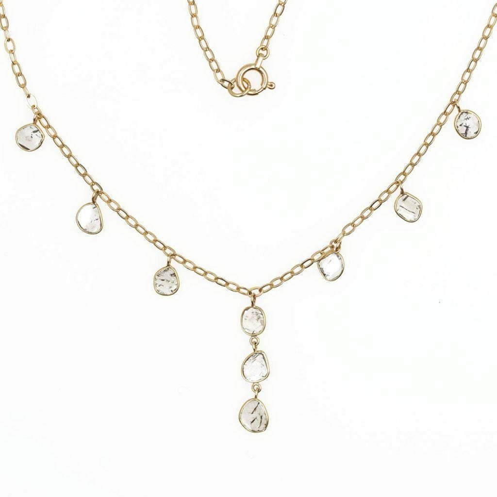 Slice diamond Necklace